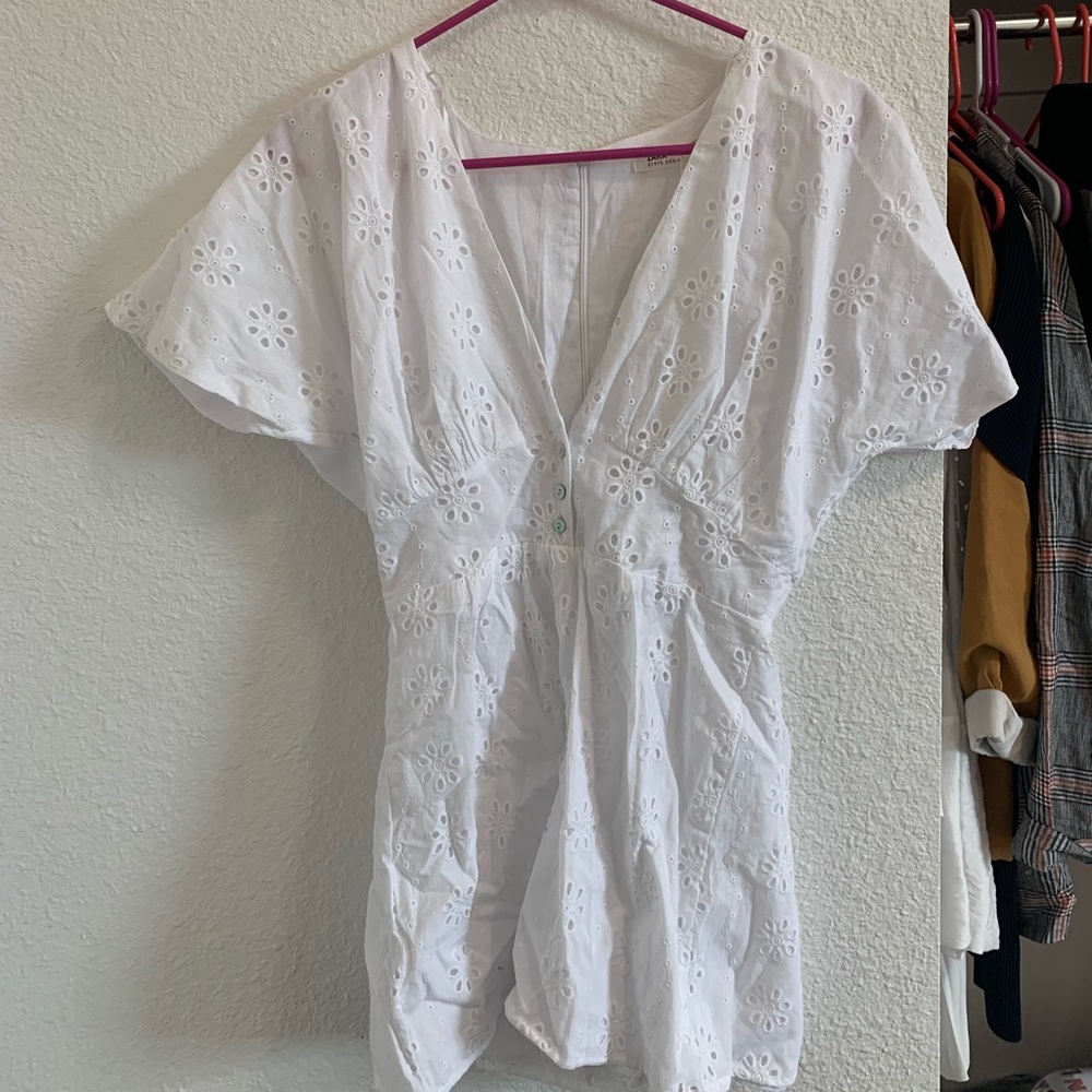 Zara Eyelet Romper